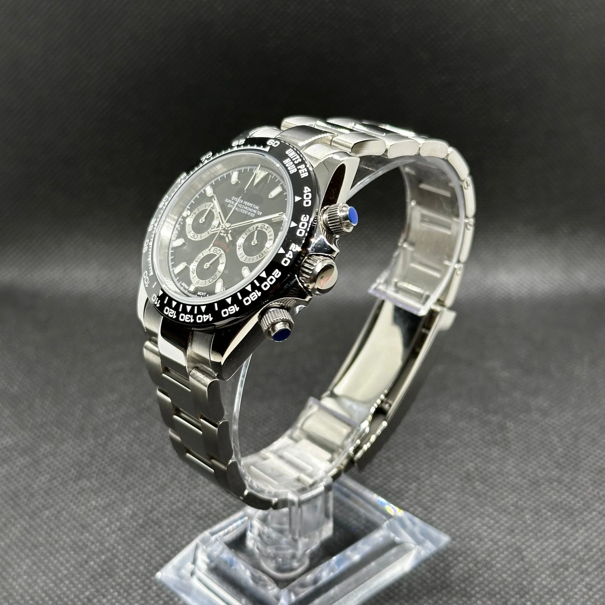 Daytona Mod "Black" Chronograph Watch - Image 3